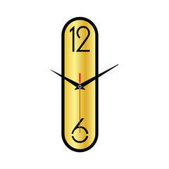 Modern Vertical Acrylic Wall Clock for Contemporary Home Decor