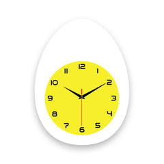 Minimalist Egg Shape Acrylic Wall Clock for Contemporary Interiors