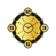 Luxury Gold Acrylic Wall Clock for Modern Home Decor