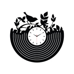 Bird Nest Acrylic Wall Clock for Elegant Home Decor