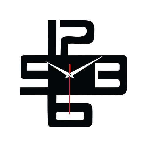 Modern Geometric Acrylic Wall Clock for Contemporary Home Decor