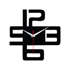 Modern Geometric Acrylic Wall Clock for Contemporary Home Decor