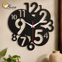 Modern Number Design Acrylic Wall Clock for Home Decor