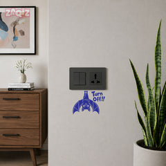 Zaqiz Turn Off Bat Switch Board Sticker Cute Vinyl Wall Decal