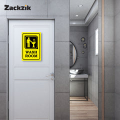 Easy-to-Read Door & Wall Label for Toilets