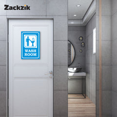 Easy-to-Read Door & Wall Label for Toilets