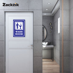 Easy-to-Read Door & Wall Label for Toilets