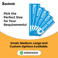 Self-Adhesive Bathroom Signage for Clean Spaces