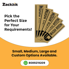 Self-Adhesive Bathroom Signage for Clean Spaces