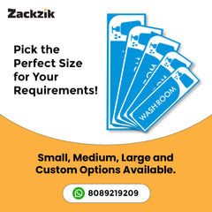 Weatherproof & Long-Lasting Washroom Label