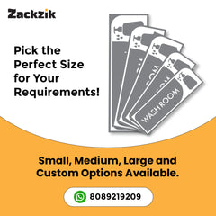 Weatherproof & Long-Lasting Washroom Label