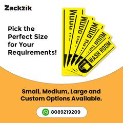 Self-Adhesive Bathroom Signage for Clean Spaces