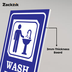 Easy-to-Read Door & Wall Label for Toilets