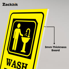 Easy-to-Read Door & Wall Label for Toilets