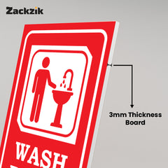 Easy-to-Read Door & Wall Label for Toilets