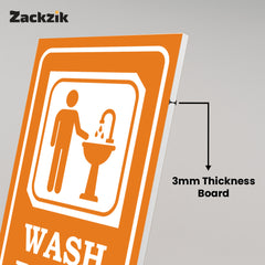 Easy-to-Read Door & Wall Label for Toilets
