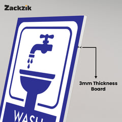 Zackzic Washroom Stickers – Bold & Clear Restroom Sign for All Areas