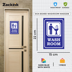 Easy-to-Read Door & Wall Label for Toilets