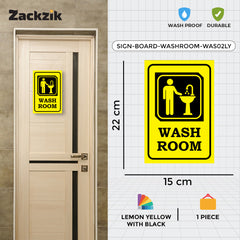 Easy-to-Read Door & Wall Label for Toilets