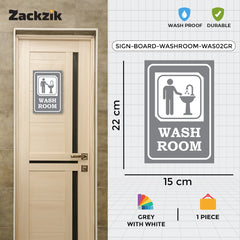 Easy-to-Read Door & Wall Label for Toilets