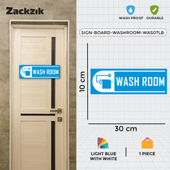 Self-Adhesive Bathroom Signage for Clean Spaces