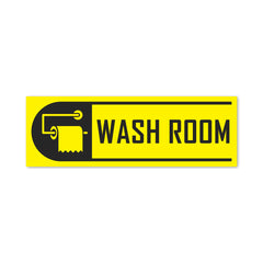Self-Adhesive Bathroom Signage for Clean Spaces