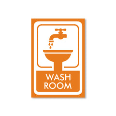 Zackzic Washroom Stickers – Bold & Clear Restroom Sign for All Areas