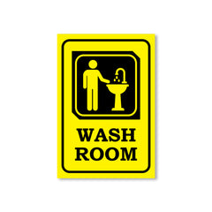 Easy-to-Read Door & Wall Label for Toilets