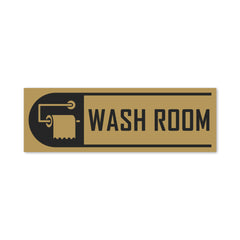 Self-Adhesive Bathroom Signage for Clean Spaces