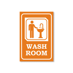 Easy-to-Read Door & Wall Label for Toilets