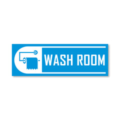 Self-Adhesive Bathroom Signage for Clean Spaces