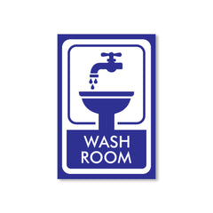 Zackzic Washroom Stickers – Bold & Clear Restroom Sign for All Areas