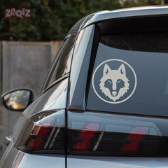 Stylish Howling Wolf Decal for Trucks