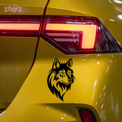 Durable Wolf Decal for Outdoor Enthusiasts