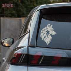 Bold Wolf Emblem for Cars and Bikes