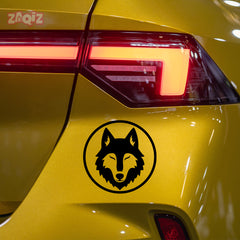 Stylish Howling Wolf Decal for Trucks