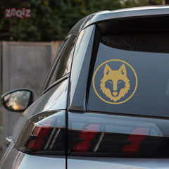 Stylish Howling Wolf Decal for Trucks