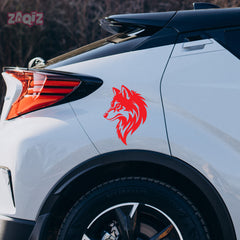 Wolf Head Emblem for Bold Drivers