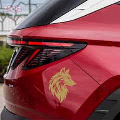 Bold Wolf Emblem for Cars and Bikes