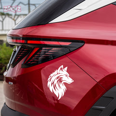 Bold Wolf Emblem for Cars and Bikes