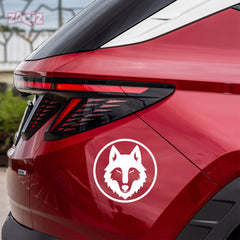 Stylish Howling Wolf Decal for Trucks