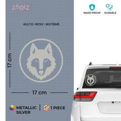 Stylish Howling Wolf Decal for Trucks