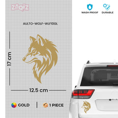 Wolf Head Emblem for Bold Drivers