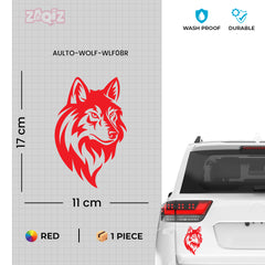 Durable Wolf Decal for Outdoor Enthusiasts