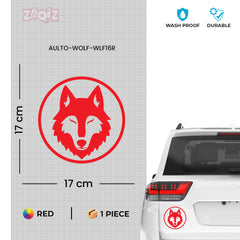 Stylish Howling Wolf Decal for Trucks