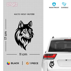Durable Wolf Decal for Outdoor Enthusiasts