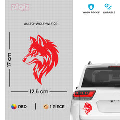 Wolf Head Emblem for Bold Drivers