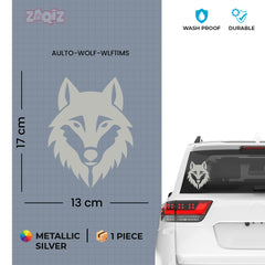Fierce Wolf Design Sticker for Vehicles