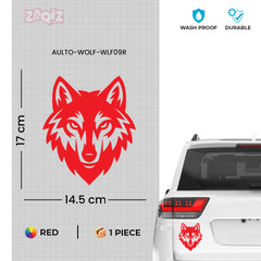 Lone Wolf Car Window Sticker