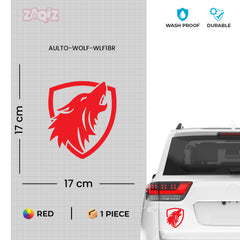 Fearless Wolf Badge for Vehicle Owners